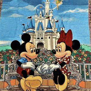 Disney Mickey & Minnie Tapestry Woven Throw
